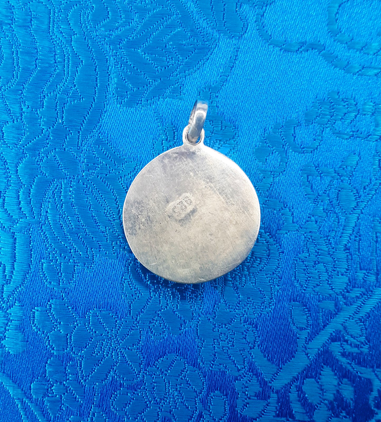 Silver Plated Kalachakra Coral Pendant (Various Stones)