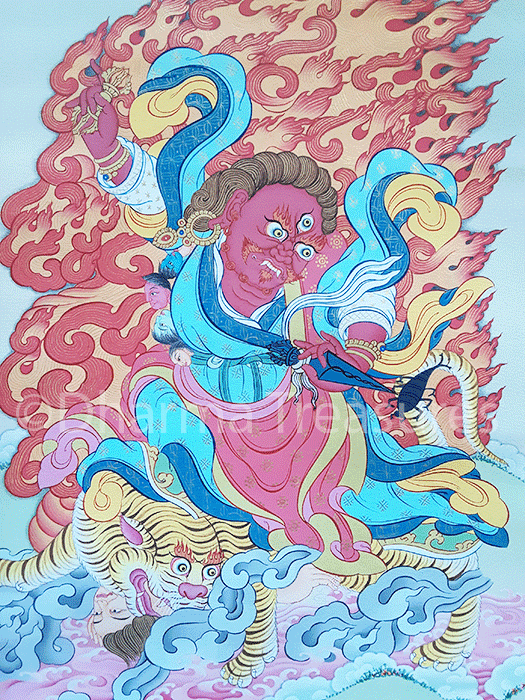 Dorje Drolo Thangka 29"x41"