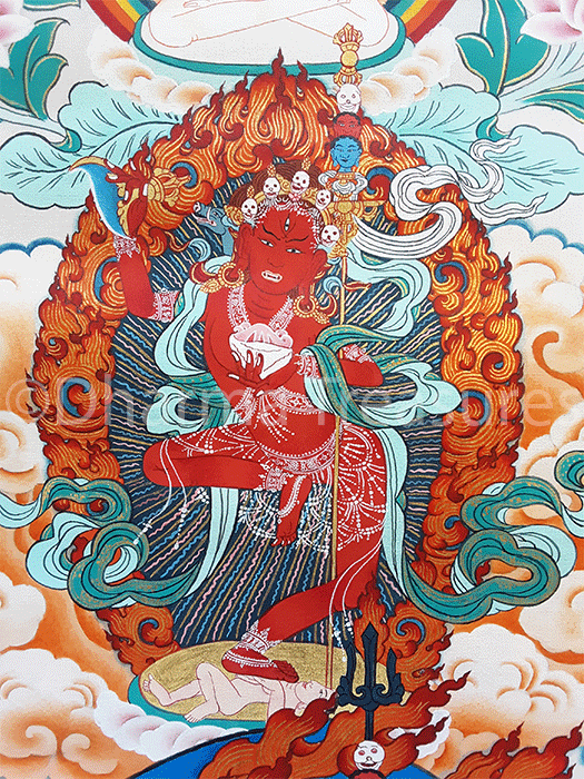 Troma Trikaya Thangka 36"x51"