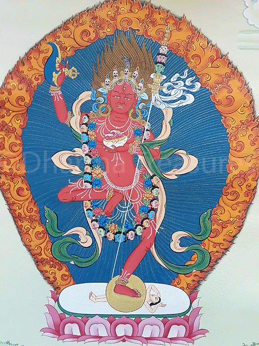 Vajravarahi Thangka 29"x41"