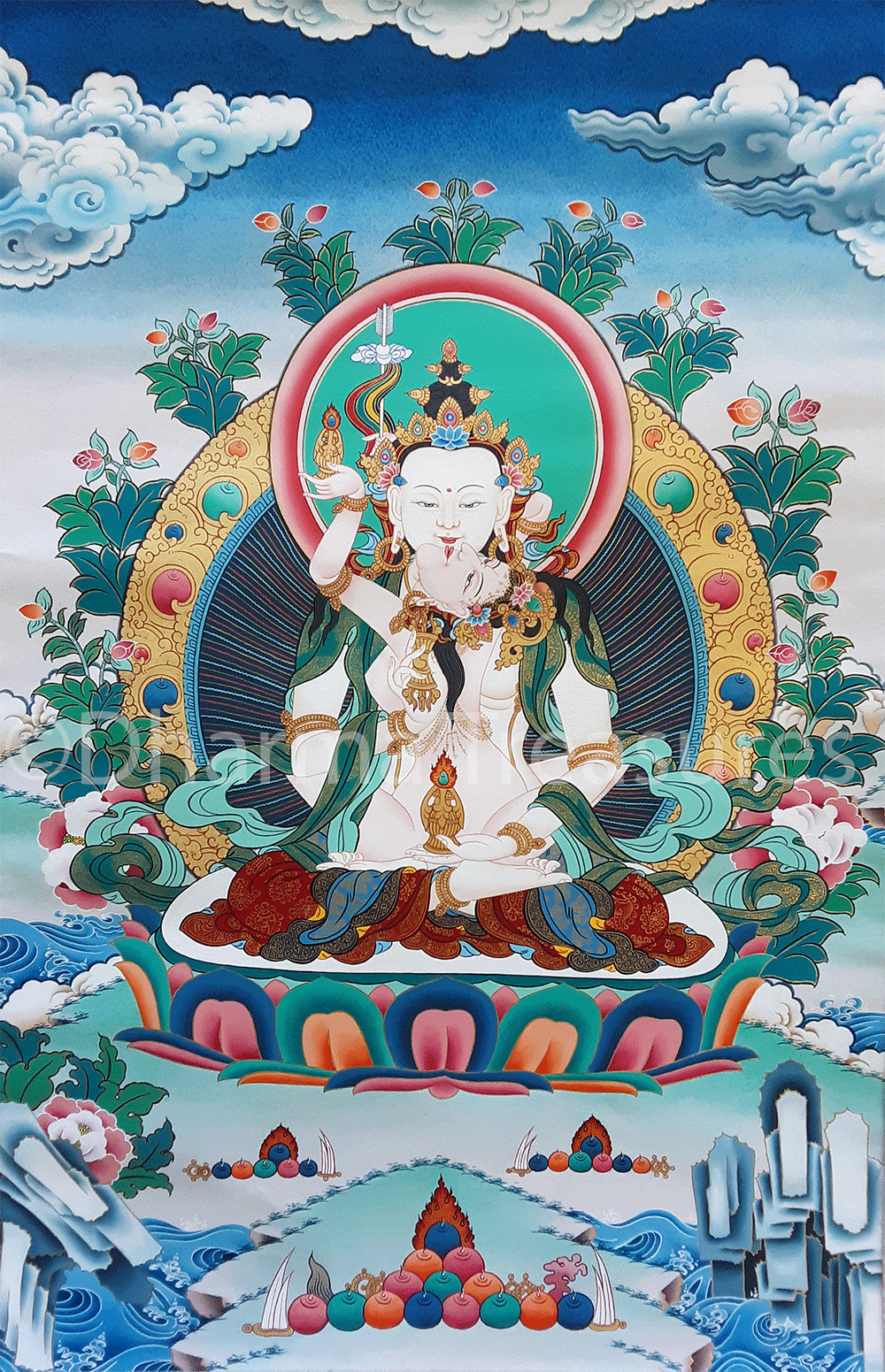 Tsokye Thuk Thik Thangka 36"x52"