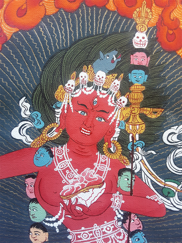 Vajravarahi Thangka 26"x32"