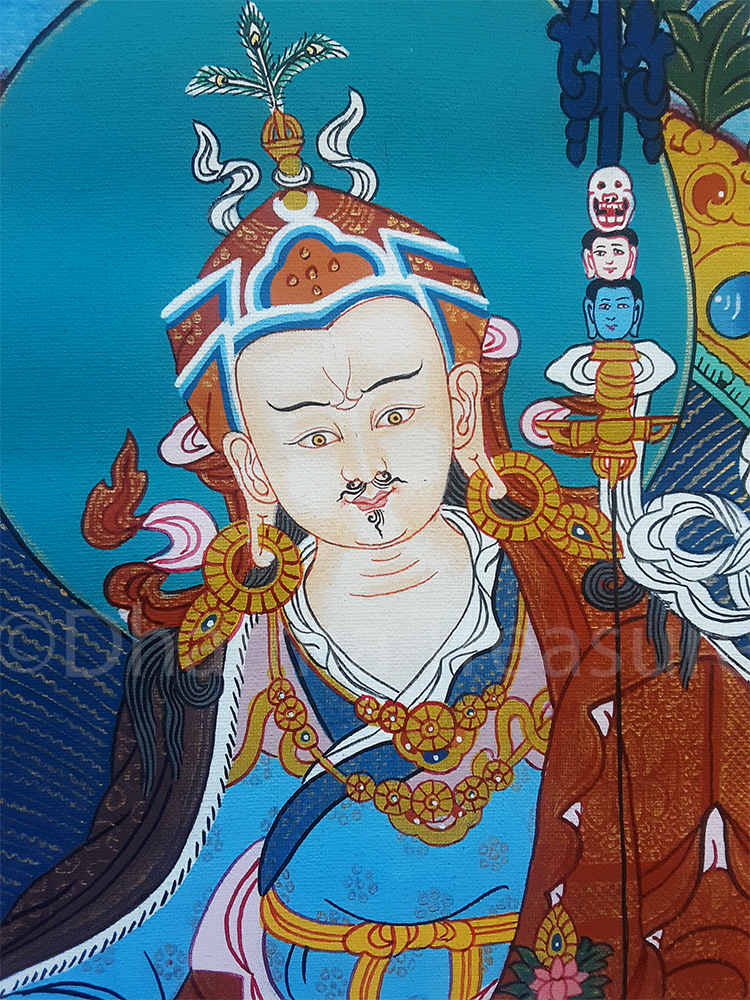 Guru Rinpoche Thangka 25" x 32"