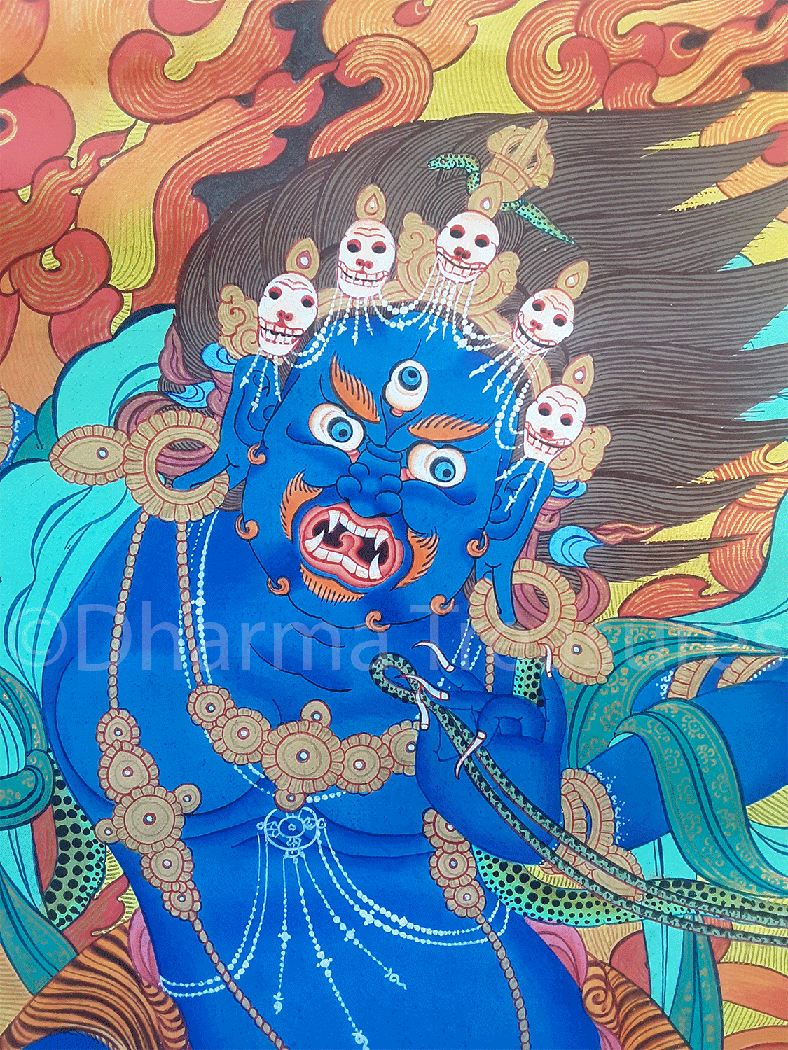 Vajrapani Thangka 29"x40"