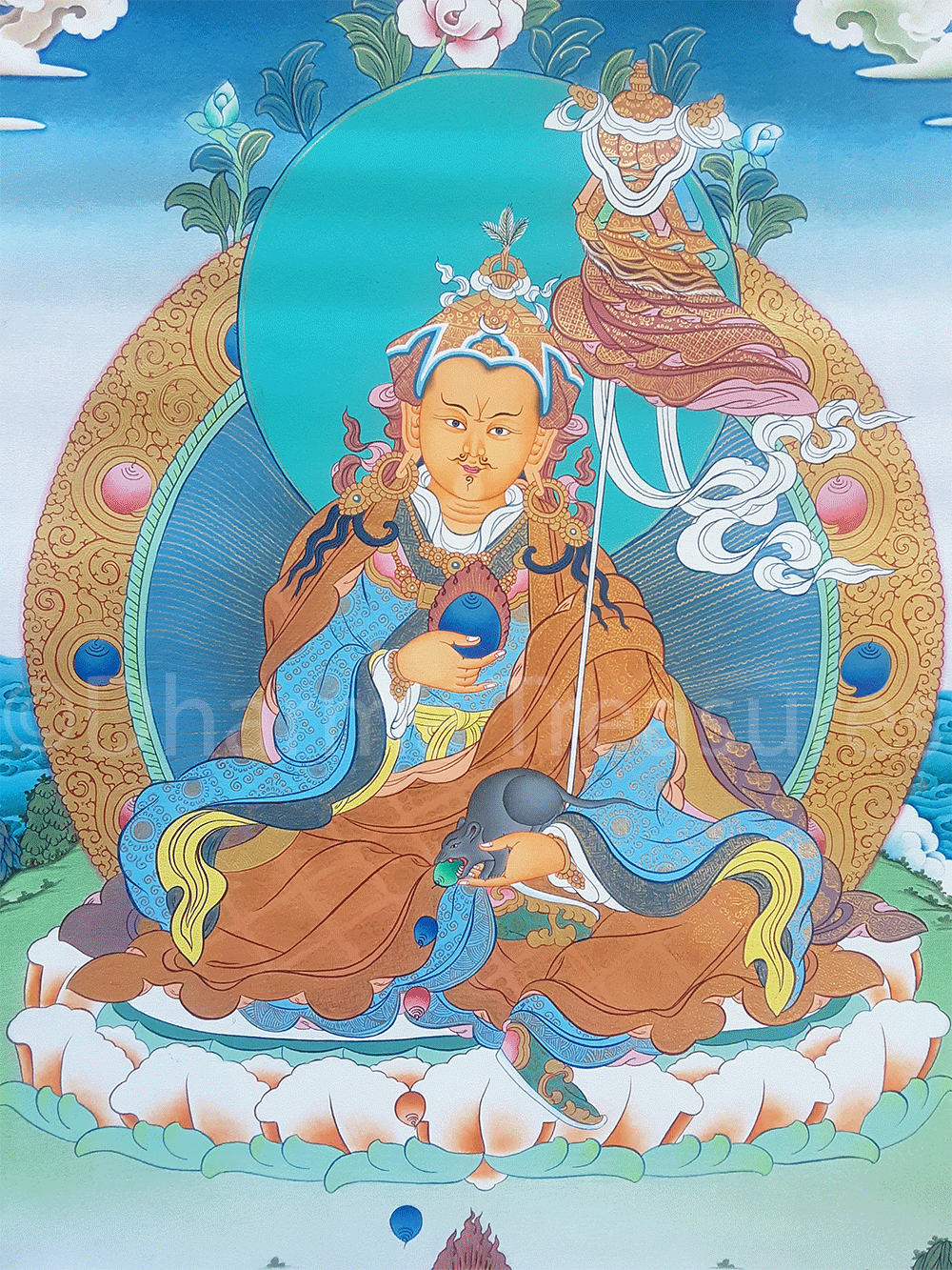 Orgyen Khandro Norlha Thangka 32"x42"