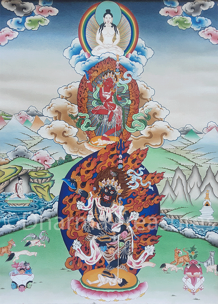 Troma Trikaya Thangka 32"x43"