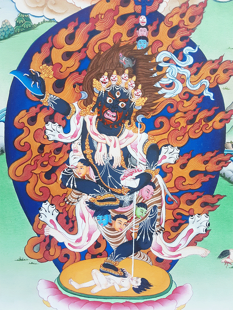 Troma Trikaya Thangka 32"x43"