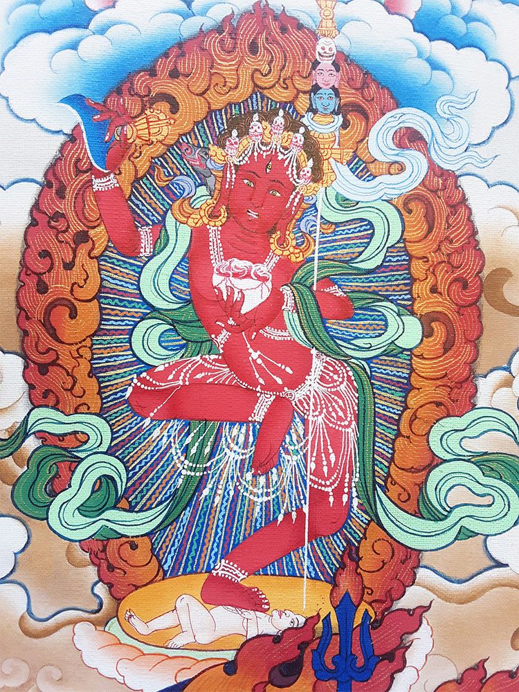 Troma Trikaya Thangka 32"x43"