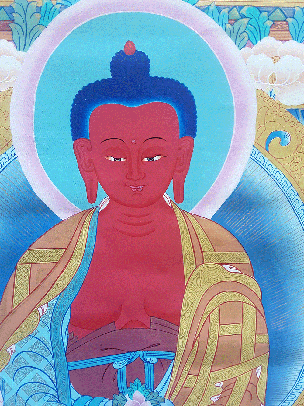 Amitabha Pure Land Thangka 45"x63"