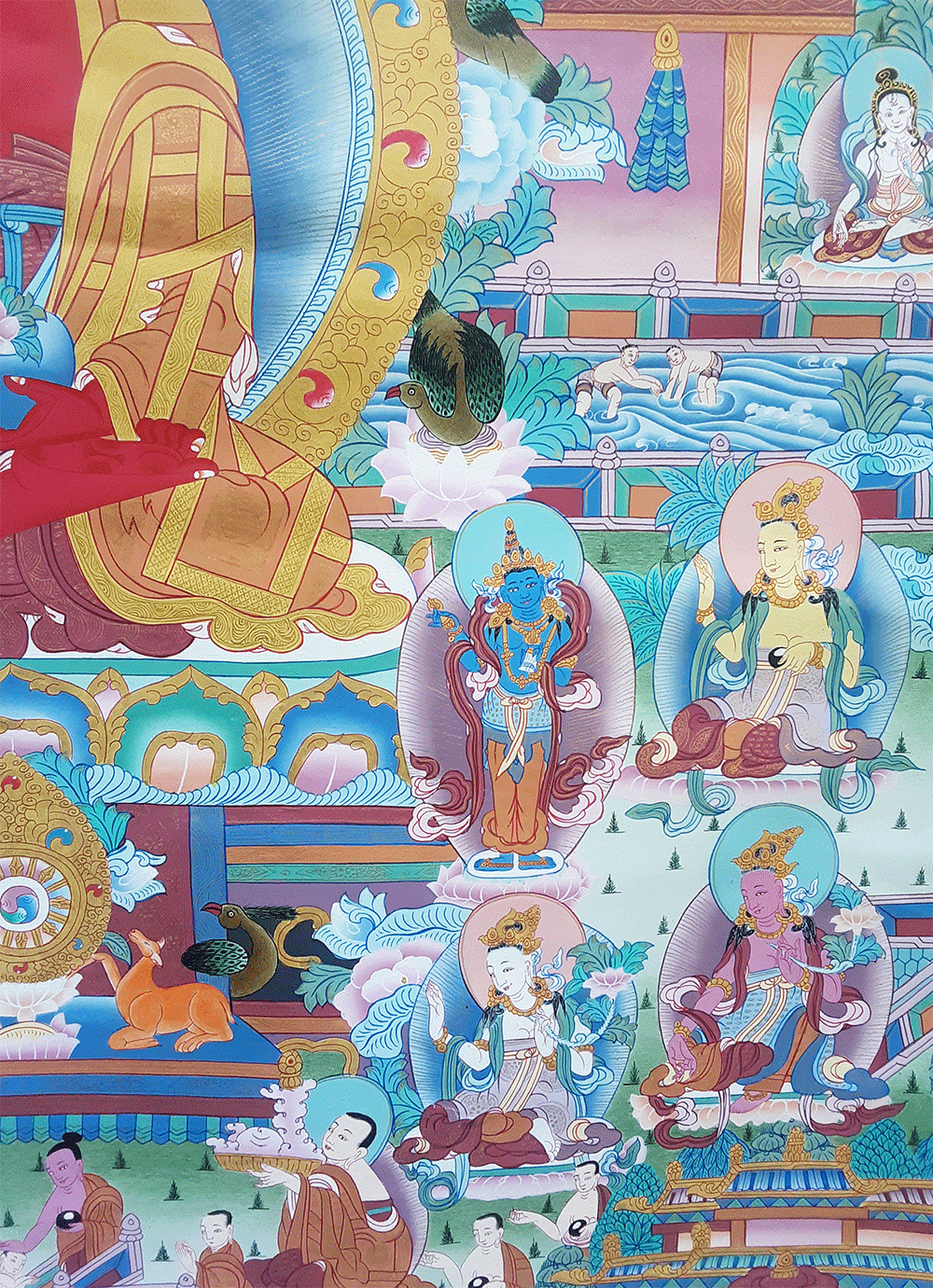 Amitabha Pure Land Thangka 45"x63"