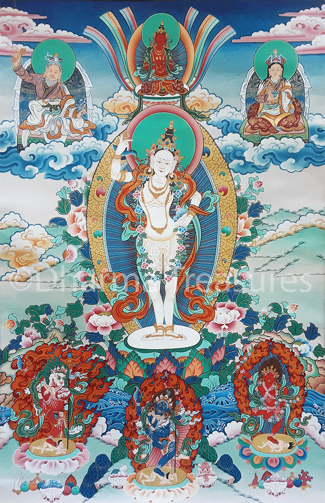 Khandro Thuk Thik Thangka 36" x 51"