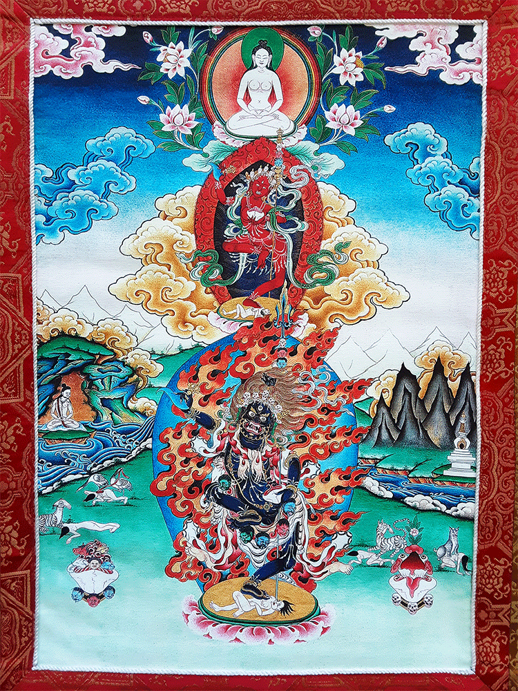 Troma Trikaya Print Thangka 28"x36"