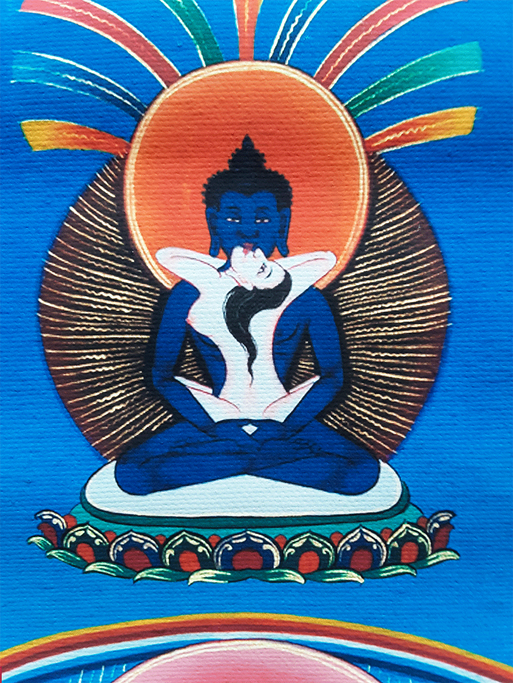 Garab Dorje Print Thangka 28"x36"