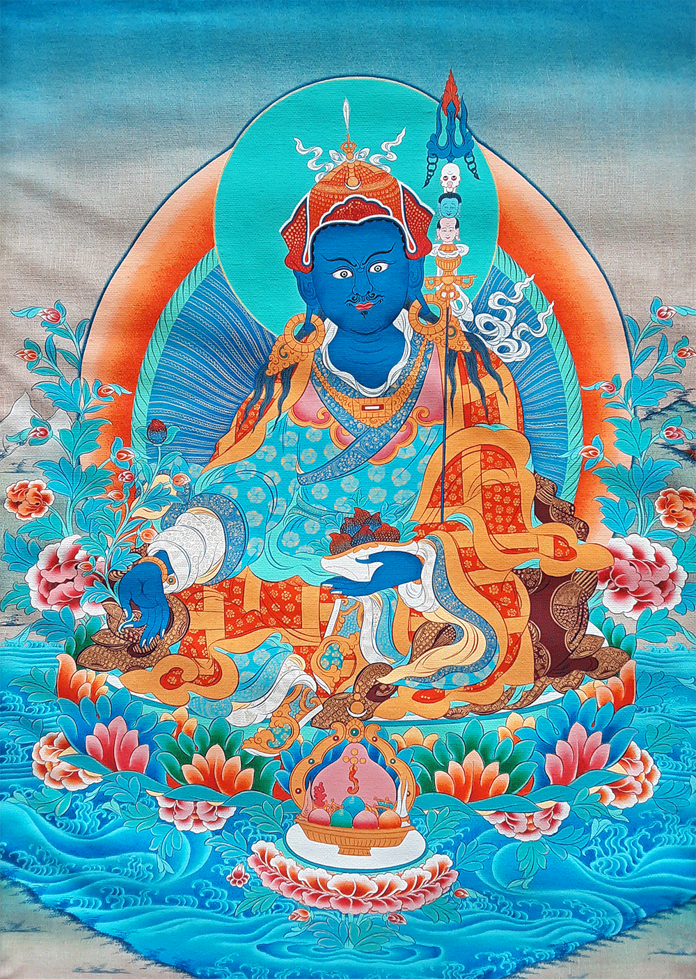 Orgyen Menla Print Thangka - 28"x36"