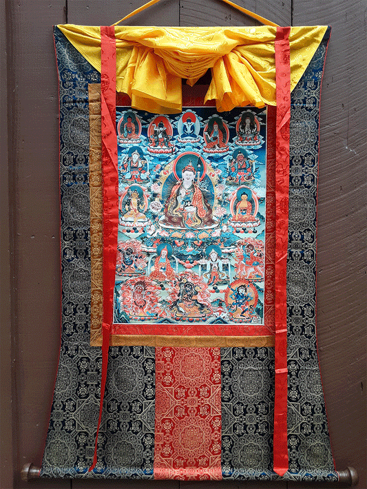 Guru Rinpoche 8 Manifestations Print Thangka 36"x48"