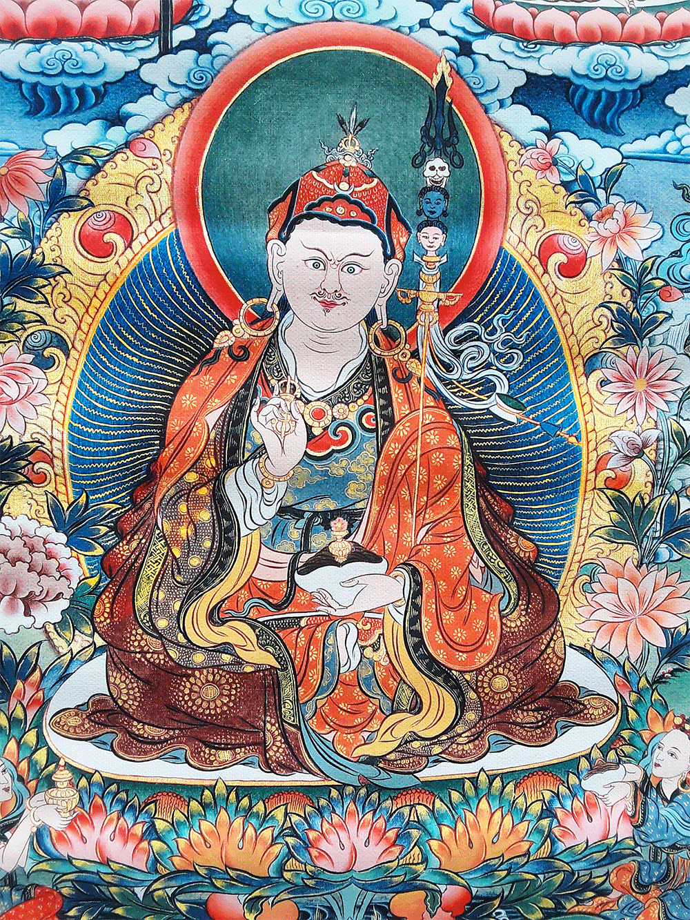 Guru Rinpoche 8 Manifestations Print Thangka 36"x48"