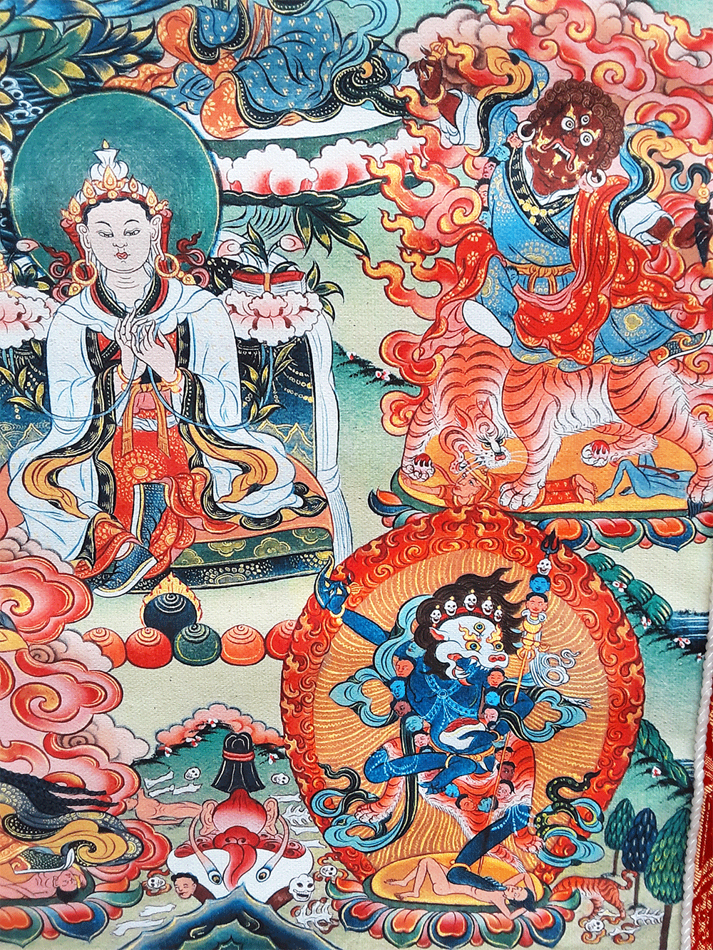 Guru Rinpoche 8 Manifestations Print Thangka 36"x48"