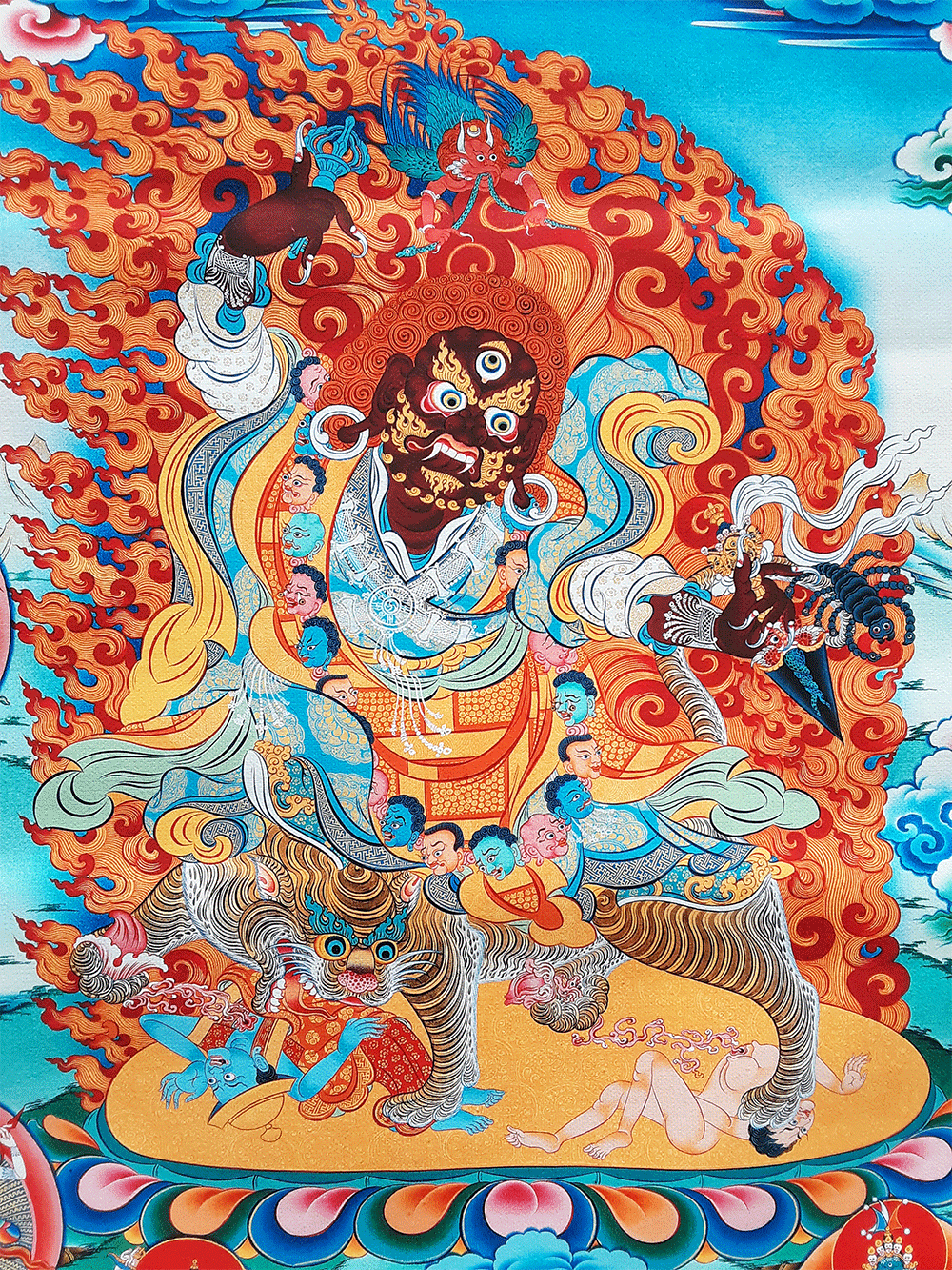 Dorje Drolo with Retinue Print Thangka 36"x48"