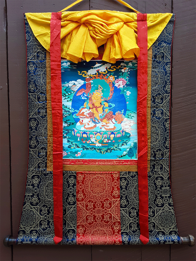 Dzambhala Print Thangka 28"x36"