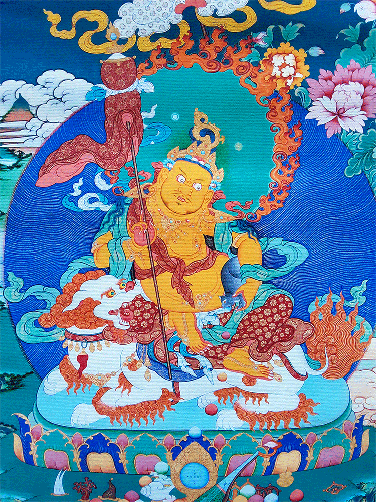 Dzambhala Print Thangka 28"x36"