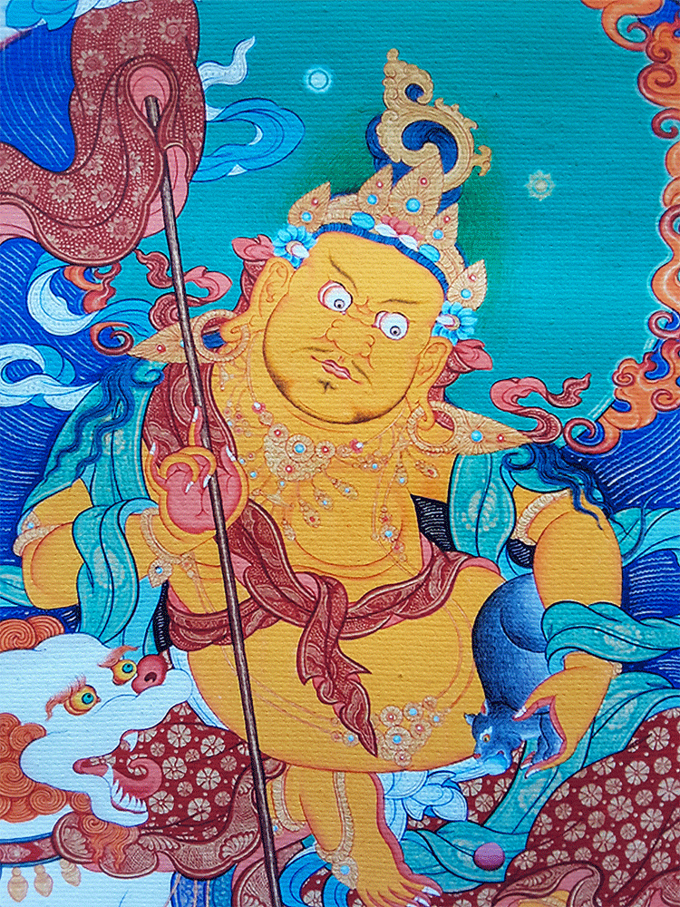 Dzambhala Print Thangka 28"x36"