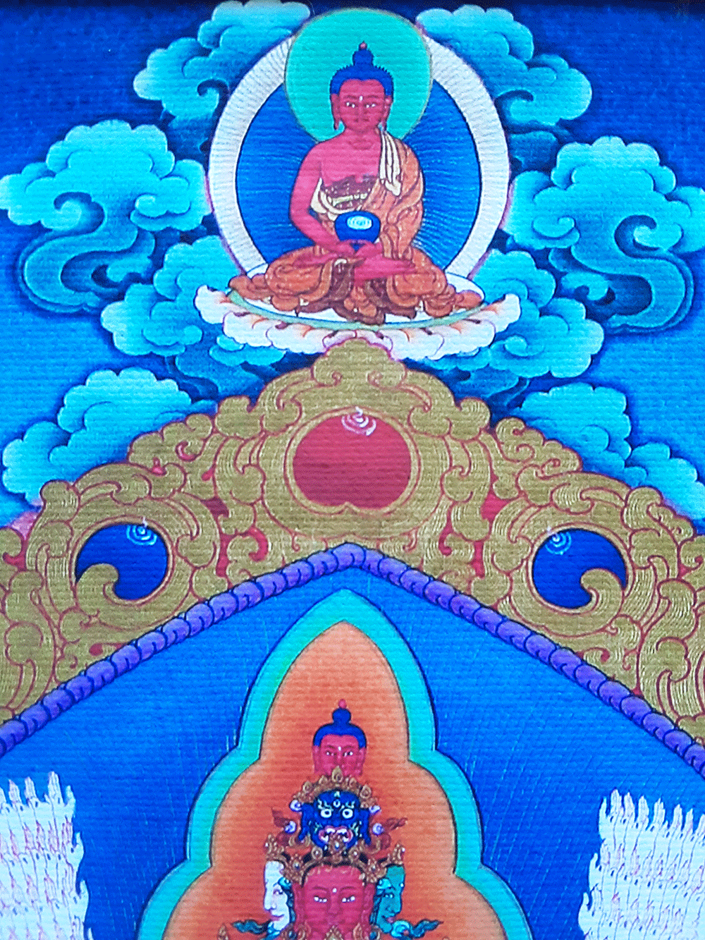 1000-Arm Chenrezig Print Thangka 28"x36"