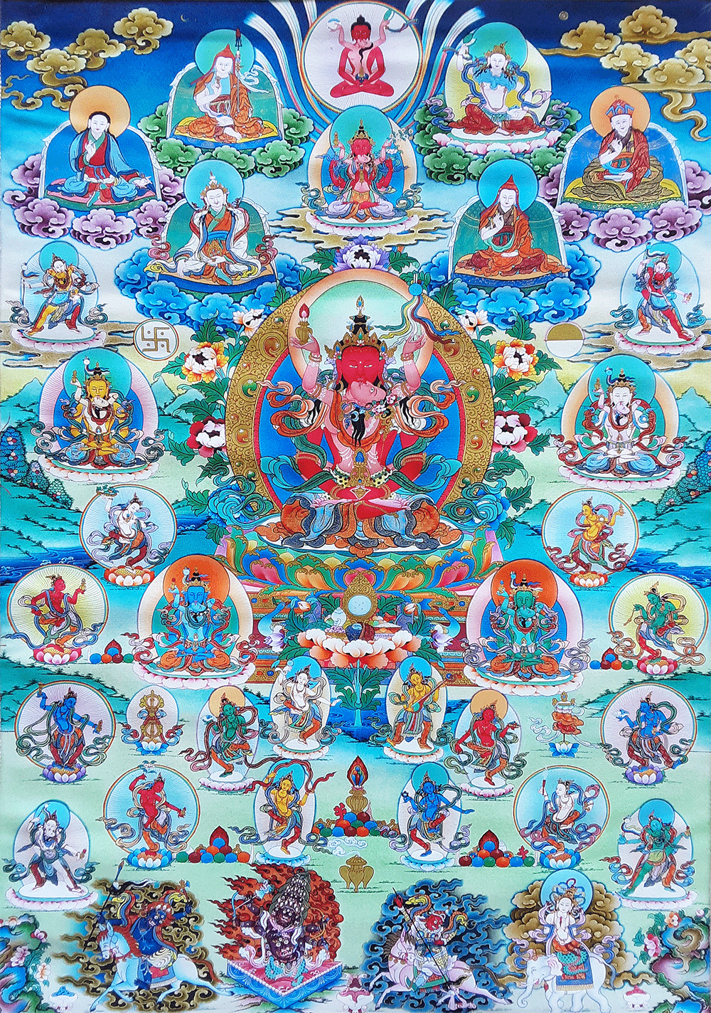 Chime Tsog Thik Print Thangka 36"x48"