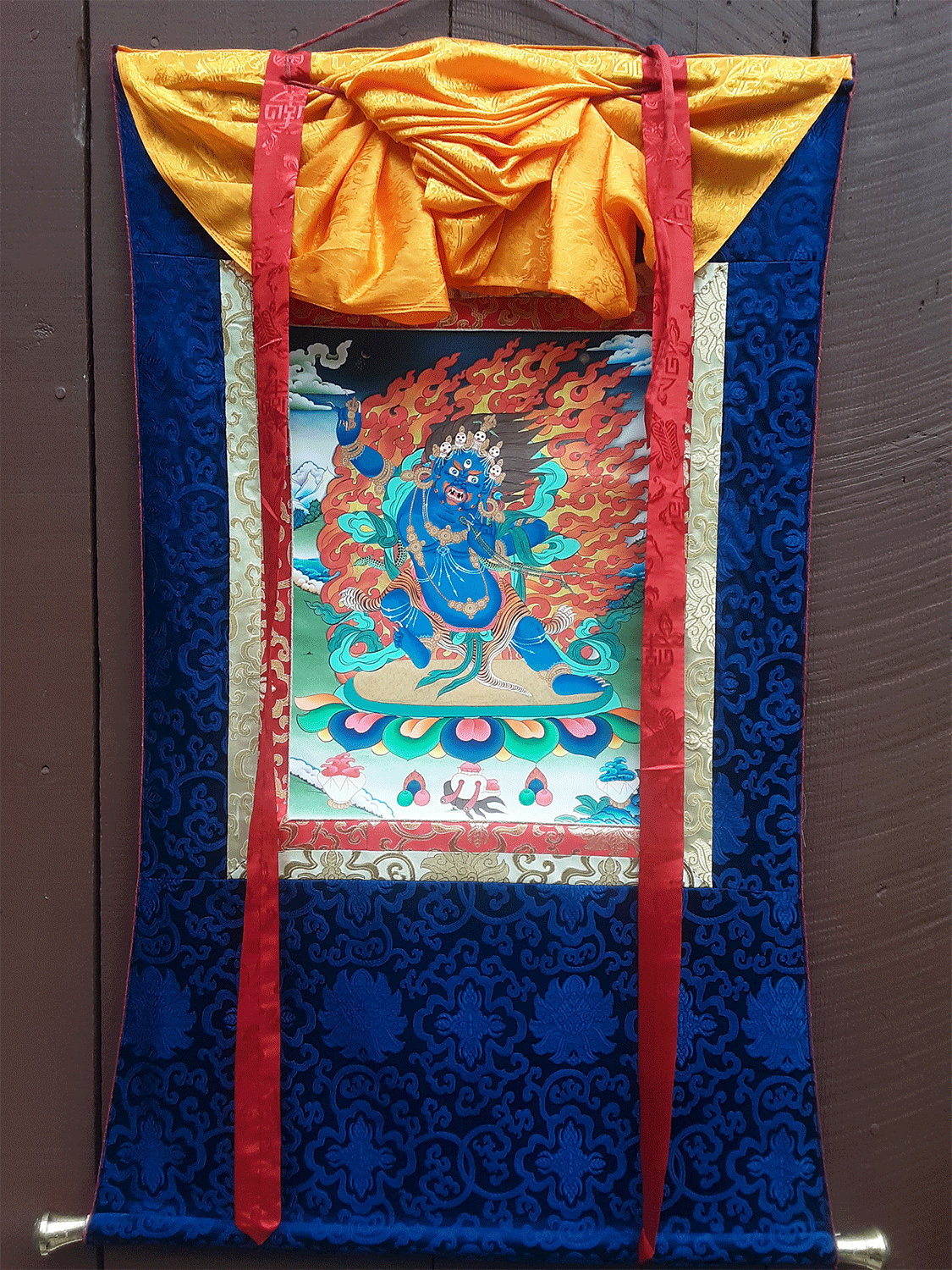 Vajrapani Thangka 29"x40"