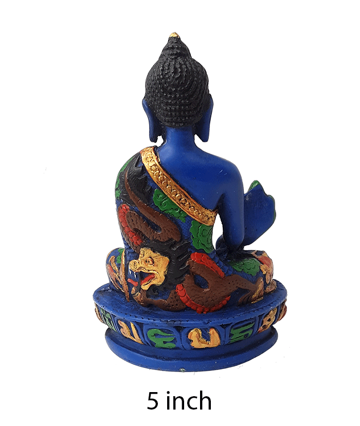 Handpainted Resin Medicine Buddha Statue (various sizes)