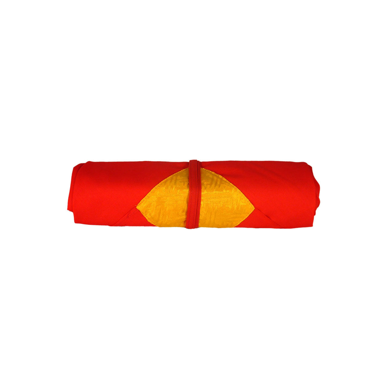 Red and Yellow Cloth for Pecha Wrapping and Mandala Offerings 27"x27"