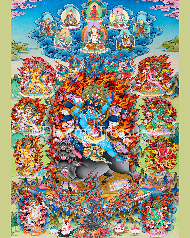 Black Hayagriva Retinue Photo (Various Sizes)