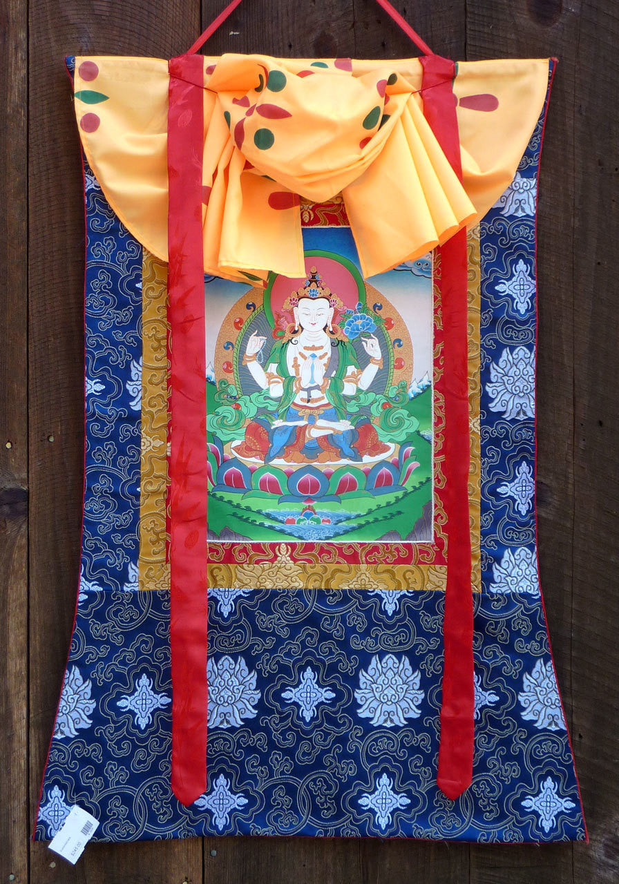 Traditional brocade frame