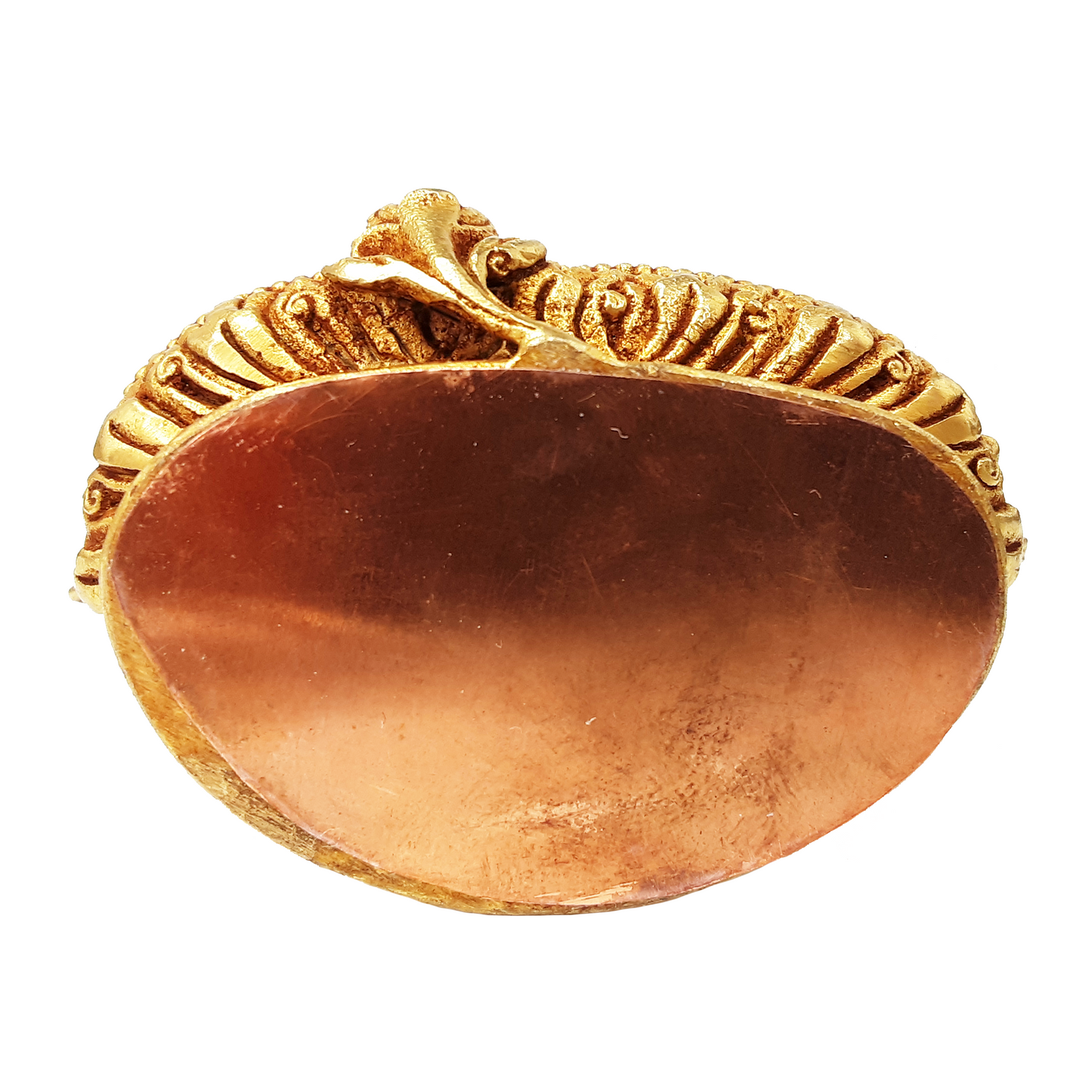 Green Tara Statue Gold Plated 3.5"