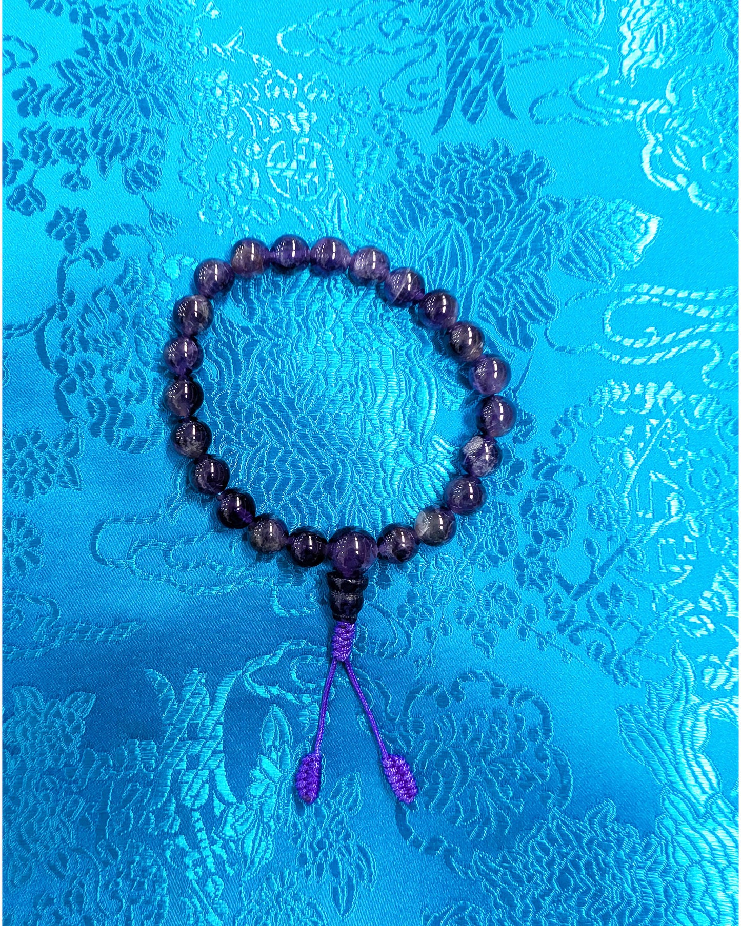 Amethyst Stretchy Wrist Mala 8mm