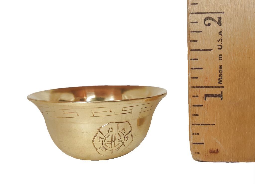 Etched Brass Offering Bowls