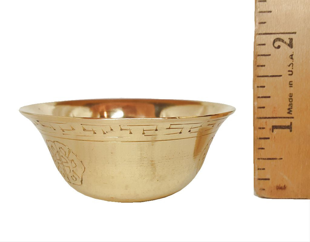 Etched Brass Offering Bowls