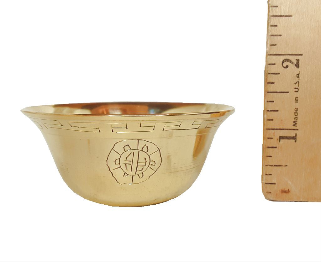 Etched Brass Offering Bowls