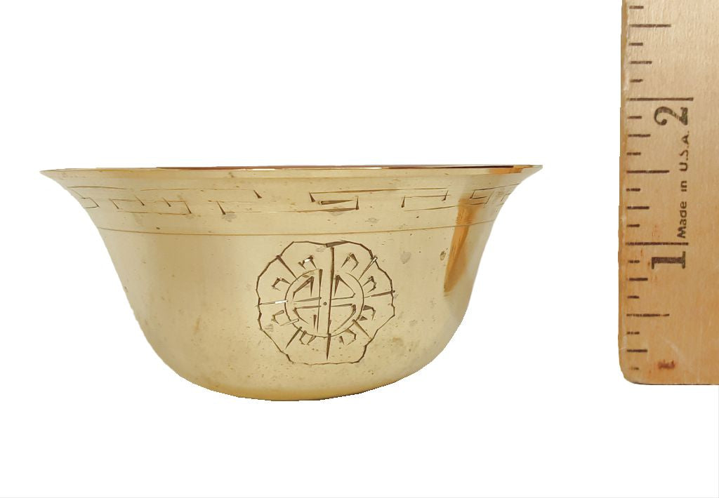 Etched Brass Offering Bowls