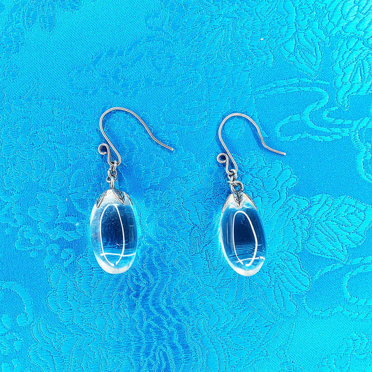 Quartz Teardrop Earrings