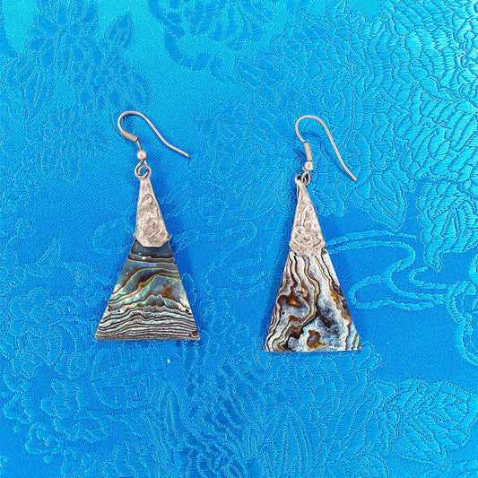 Abalone Earrings 2"