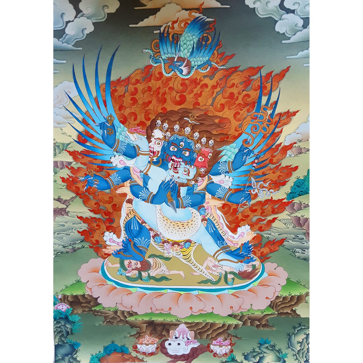 Vajrakilaya Thangka 36"x51"