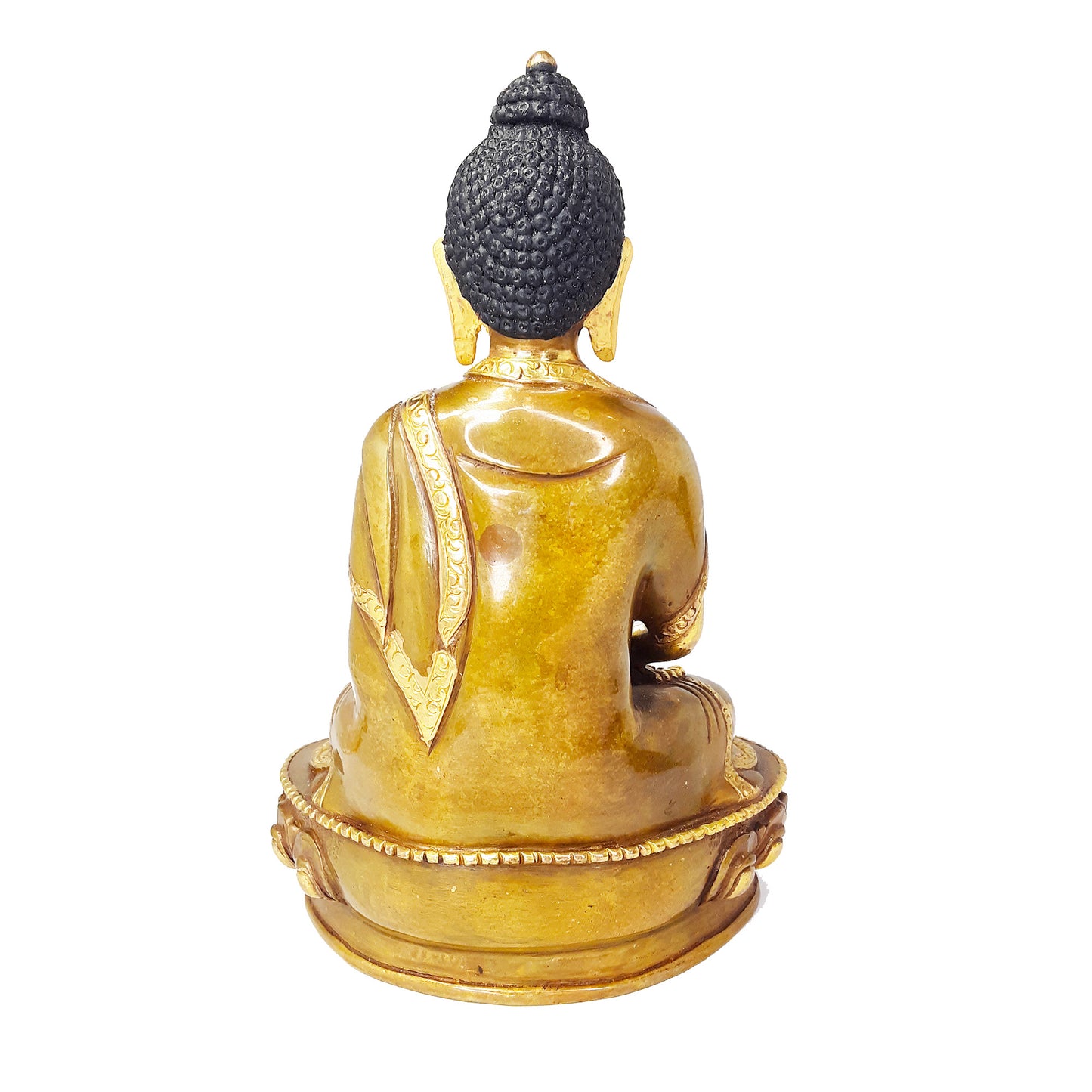 Amitabha Statue Gold Plated 7.75"