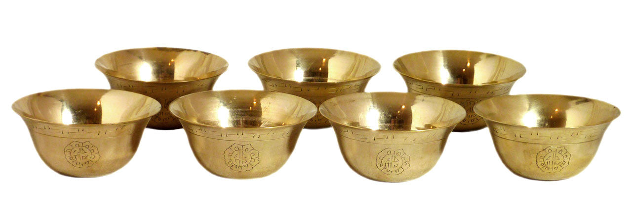 Etched Brass Offering Bowls