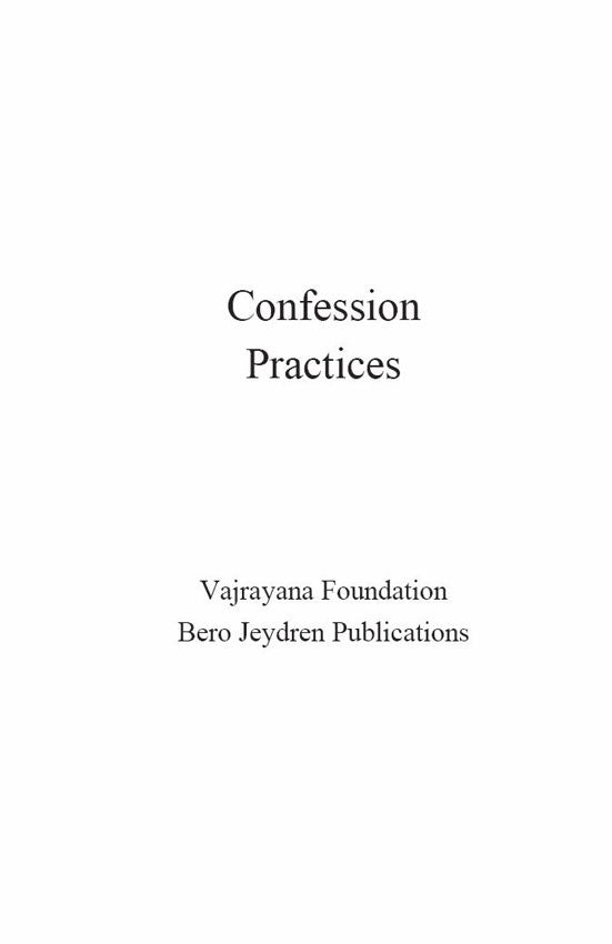 Confession Practices Booklet