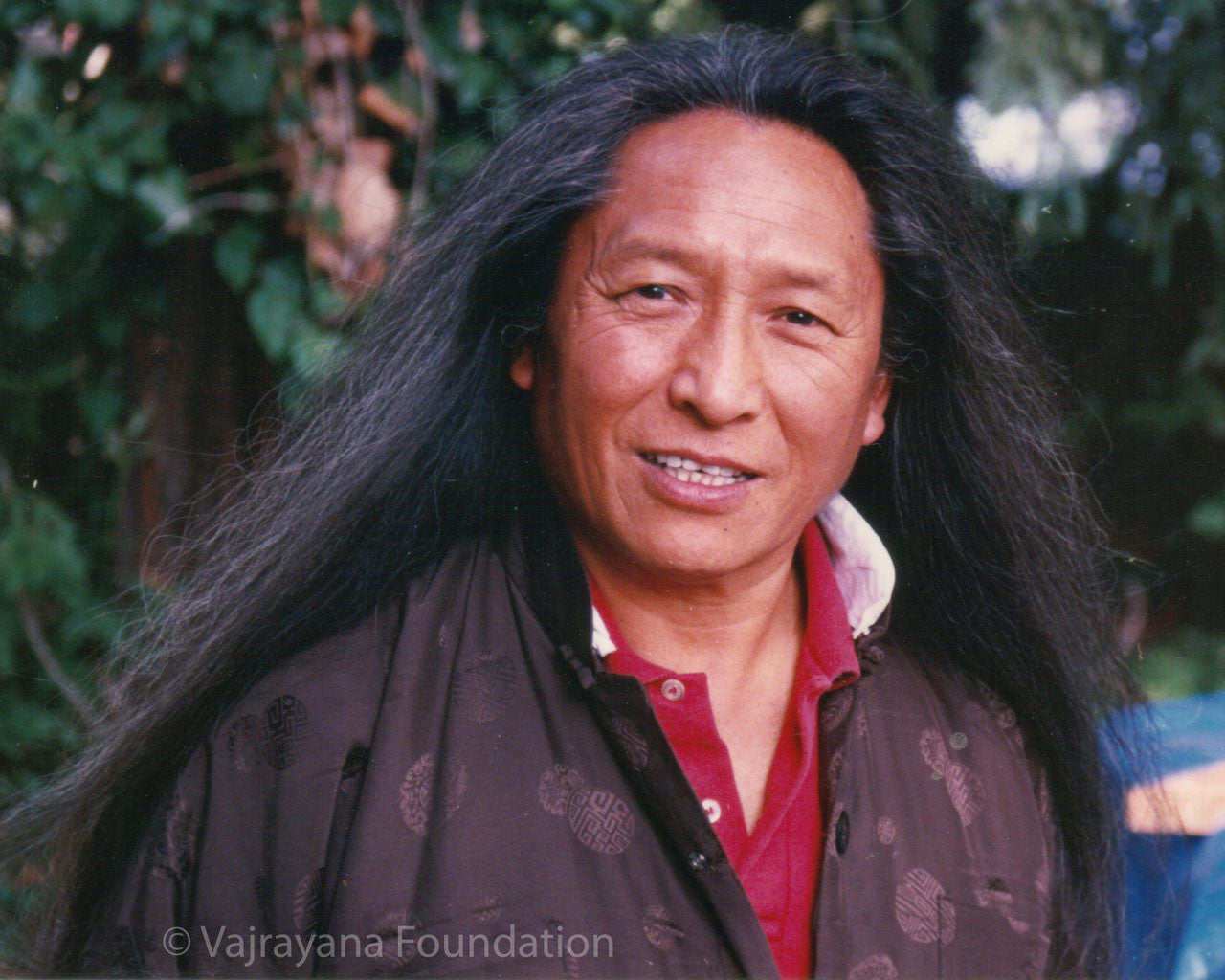Lama Tharchin Rinpoche Long Hair Photo