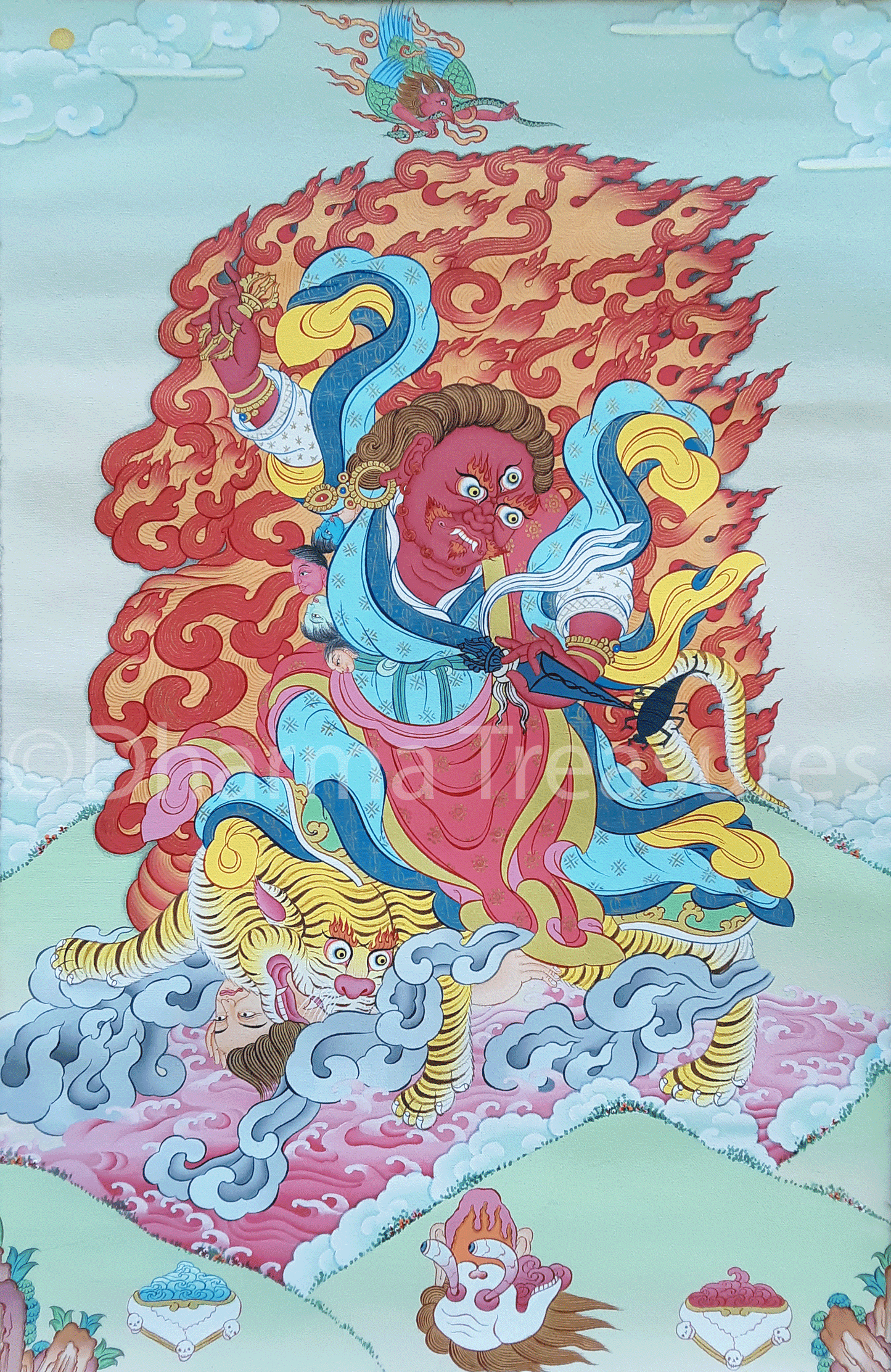 Dorje Drolo Thangka 29"x41"