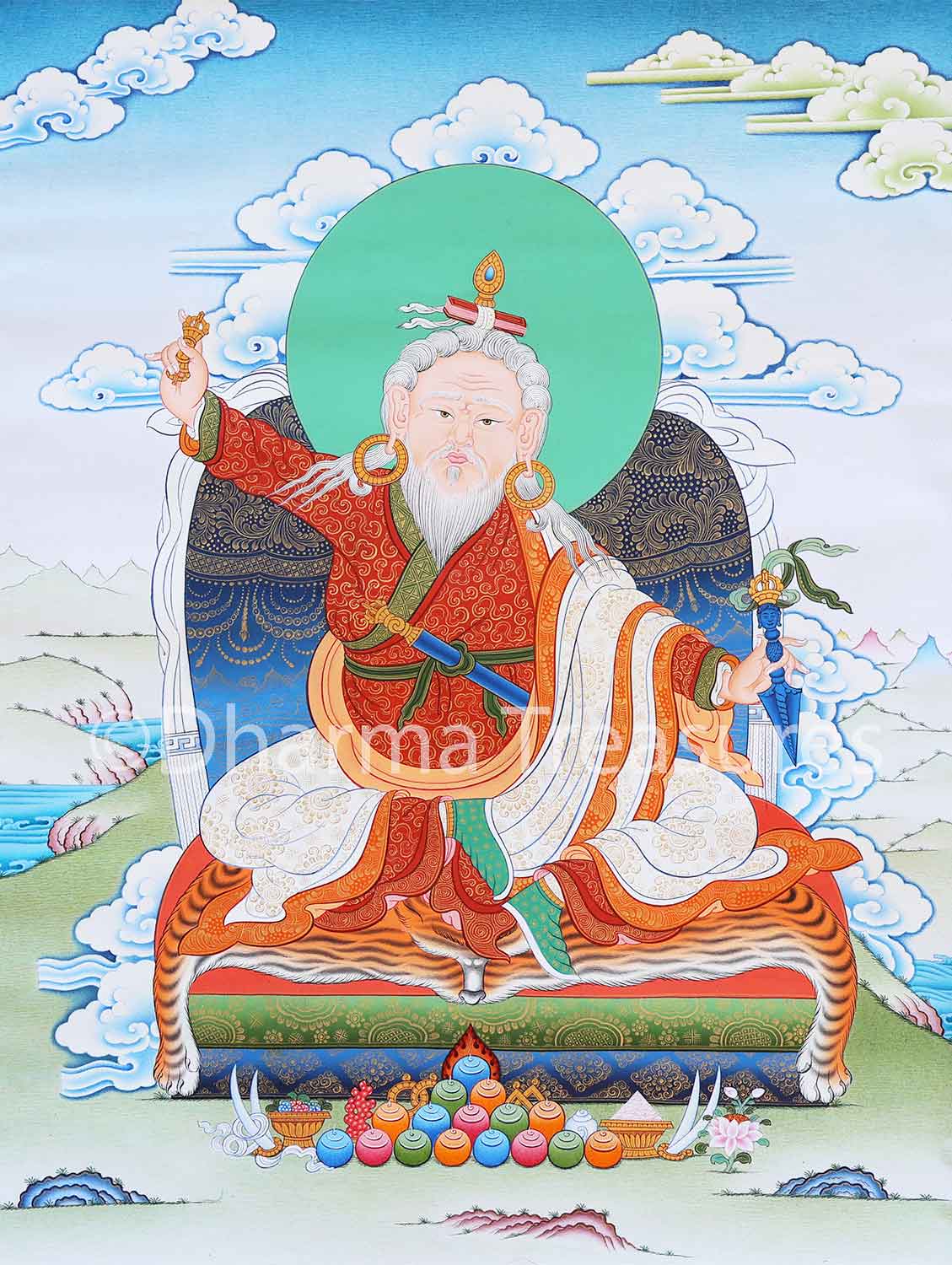 Dudjom Lingpa Thangka 38"x51"