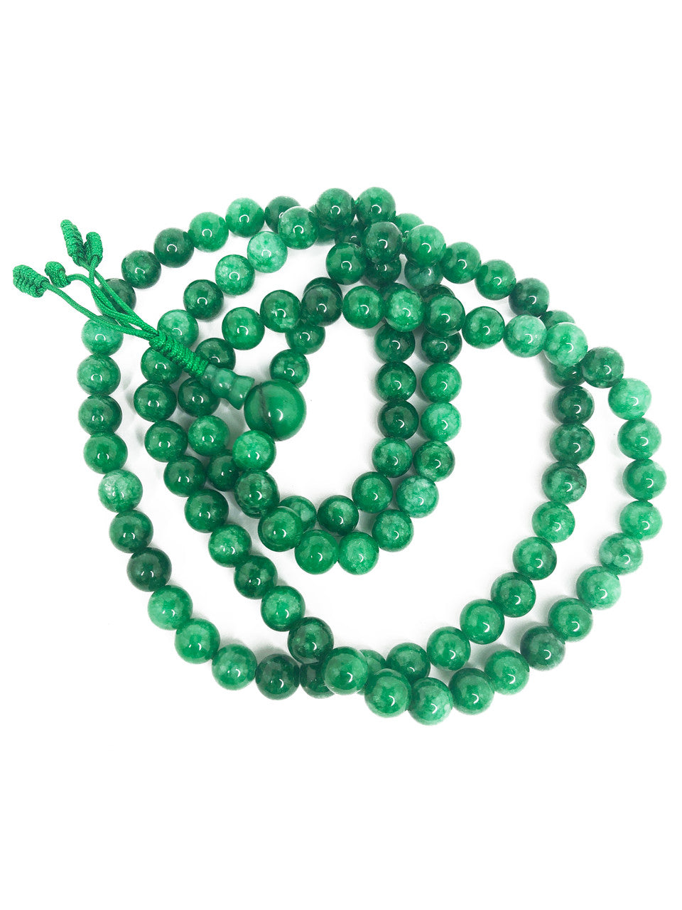 Jade Mala (Light Green,) 8mm