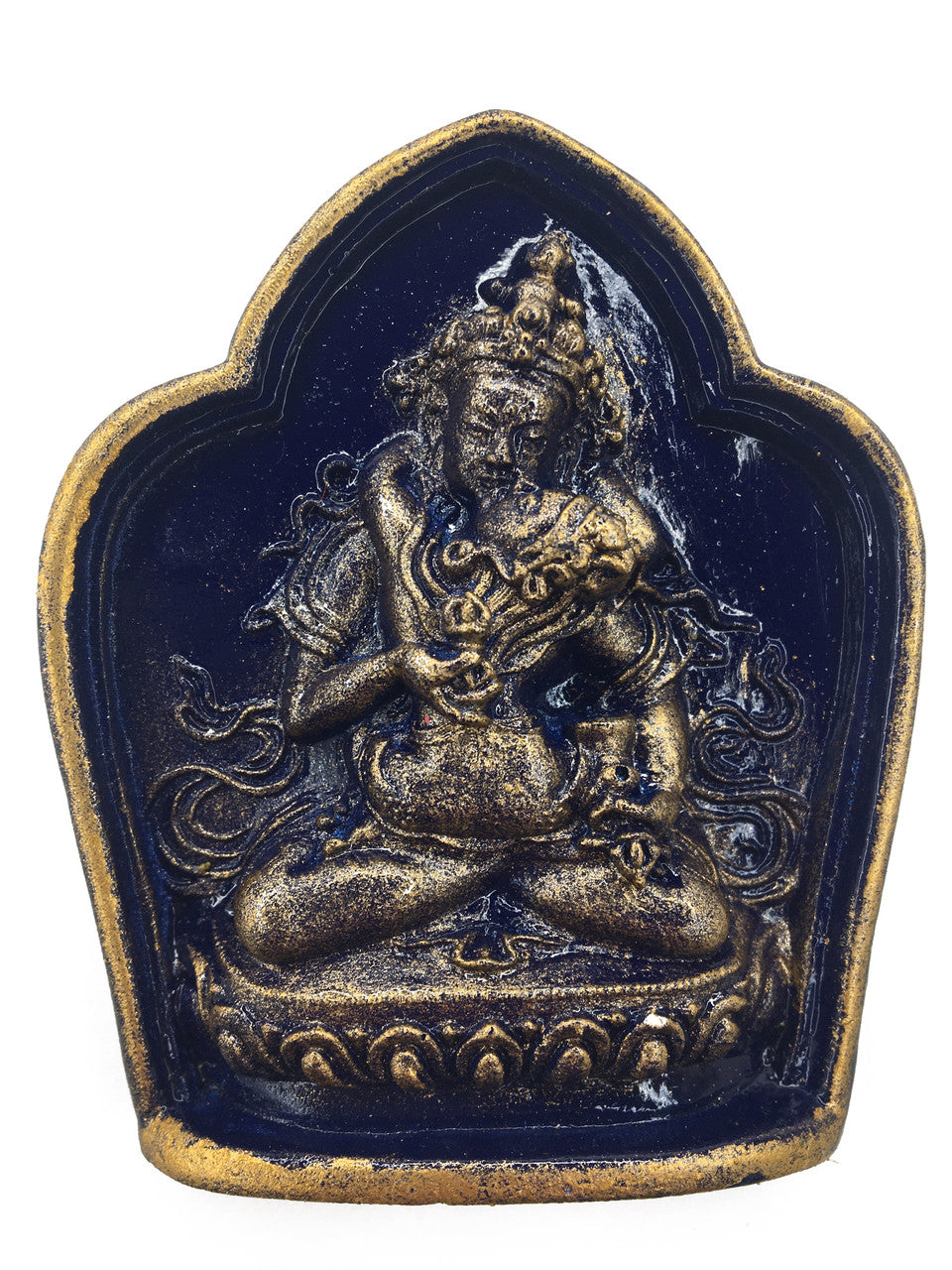 Dark Blue and Golden Vajrasattva Tsa Tsa