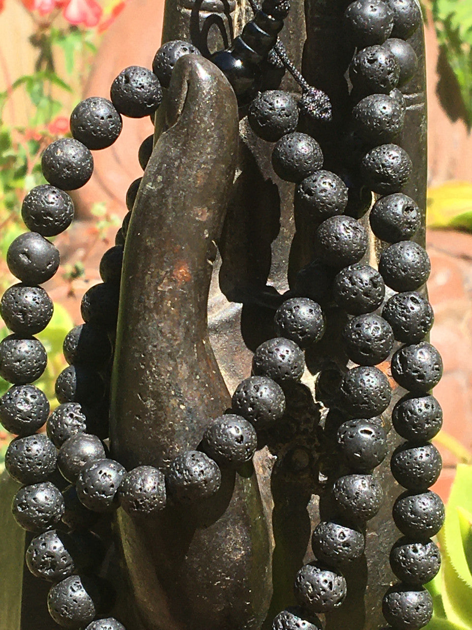 Lava Rock Mala, 8mm